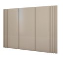 Ver imagem 1 de Cabeceira Cama Solteiro Ripada 1,60m Tn 100% Mdf Casa Lar Cor:titânio