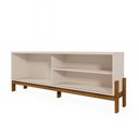 Ver imagem 4 de Rack Bancada para TV New Aurora 75" 188cm MDP Pérola Metalizado-Canela Möbler