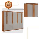 Ver imagem 5 de Guarda Roupa Casal Avant Mdf com 8 Portas 4 Gavetas Moderna Mobília