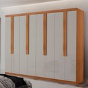 Ver imagem 3 de Guarda Roupa Casal Avant Mdf com 8 Portas 4 Gavetas Moderna Mobília