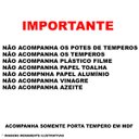 Ver imagem 3 de Porta Tempero em MDF 15mm com 2 Prateleiras e Suporte de Alumínio - Preto