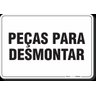 PLACA ORGANIZAÇÃO PEÇAS PARA DESMONTAR - 1