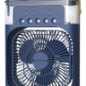 Ventilador de Mesa C/ Umidificador Climatizador Frio Usb Led Genérico Azul - 1