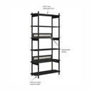 Ver imagem 7 de Escrivaninha com Estante Minimalista 2 Gavetas MDP 139cm Nero Artesano Móveis