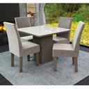 Ver imagem 2 de Conjunto Mesa 4 Cadeiras Talismã New Ônix Madeira Eucalipto
