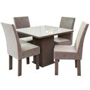 Ver imagem 1 de Conjunto Mesa 4 Cadeiras Talismã New Ônix Madeira Eucalipto