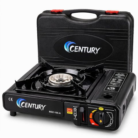 Fogareiro a Gás Portátil de Mesa Maleta para Camping e Cozinha