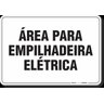 PLACA ORGANIZAÇÃO ÁREA PARA EMPILHADEIRA ELÉTRICA - 1