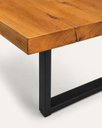 Ver imagem 5 de Mesa de Tronco Bordas Retas Prancha Única Cor Mel Pés Aço Carbono Comprimento 240cm X Largura 100cm