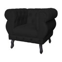 Ver imagem 4 de Poltrona Decorativa Sala Recepção Maya Suede Preto Lm Decor