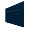 Painel Home Ripado TV Até 85 Polegadas Com LED E Prateleira Azul Acetinado Notório Shop JM - 2