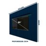 Painel Home Ripado TV Até 85 Polegadas Com LED E Prateleira Azul Acetinado Notório Shop JM - 4