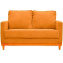 Ver imagem 2 de Kit Poltrona e Sofa Berlim 2 Lugar Base de Madeira Tecido Impermeavel Terra Cota