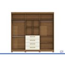 Ver imagem 4 de Guarda Roupa Casal 6PTS 4GAV Pé CB03T594 Of White Kappesberg