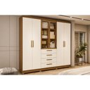 Ver imagem 1 de Guarda Roupa Casal 6PTS 4GAV Pé CB03T594 Of White Kappesberg