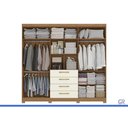 Ver imagem 5 de Guarda Roupa Casal 6PTS 4GAV Pé CB03T594 Of White Kappesberg