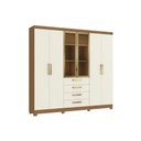 Ver imagem 2 de Guarda Roupa Casal 6PTS 4GAV Pé CB03T594 Of White Kappesberg