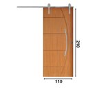 Ver imagem 3 de Porta de Correr Belissima 6 Trilho Soft Pux. Curvo Cromado 1.10 X 2.10 Lado Esquerdo – Hale