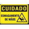PLACA CUIDADO ESMAGAMENTO DE MÃOS S14 - 1