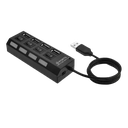 Ver imagem 1 de Hub Usb 4 Portas 2.0 Super Speed Jc-hub401 F3
