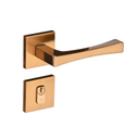 Ver imagem 1 de Fechadura Pado Vivaldi Rq2 885 - 55 Externa Roseta Quadrada Red Gold Escovado
