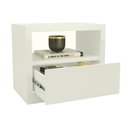 Ver imagem 7 de Conjunto Cabeceira 270cm com 2 Mesas de Cabeceiras 100% Mdf Cor:off White