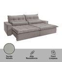 Ver imagem 2 de Sofá Grecia Veludo 02 Módulos de 120m B25cm Meu Sofá Online B026 Veludo Prata
