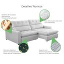 Ver imagem 6 de Sofa Retratil Reclinavel 2 Lugares 230cm Veludo Andreia