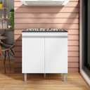 Ver imagem 5 de Balcão para Cooktop Andréia 2 Portas Branco Ajl