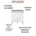 Ver imagem 3 de Balcão para Cooktop Andréia 2 Portas Branco Ajl