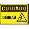 PLACA CUIDADO DEGRAU - 1