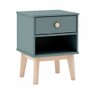 Mesa de Cabeceira Esteban 1 Gaveta Kaki/cera Natural - Finestra Móveis - 2