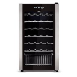 Adega Com Compressor Midea 34 Garrafas WBB342 Preto 220V - 1