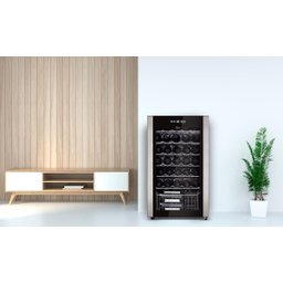 Adega Com Compressor Midea 34 Garrafas WBB342 Preto 220V - 4