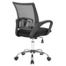 Cadeira Escritório Para Computador Giratória Manchester Fratini Preto - 4