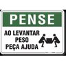 PLACA PENSE APAGUE AS LUZES QUANDO NÃO FOR USAR - 1