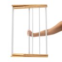 Ver imagem 2 de Varal Vertical de Chão Dobrável em Bambu com Hastes Metálicas 3 Andares - Simplo