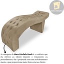 Ver imagem 5 de Maca Estofada Capitonê Clínica Salão Estética Suede Eduarda:Bege Escuro