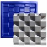 Forma 3D Gesso e Cimento ABS 1mm - Xadrez 30x30 cm - 1