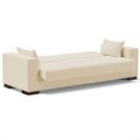 Ver imagem 7 de Sofá Cama Decorativo 210cm Beesley Linho Bege - Gran Belo