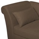 Ver imagem 6 de Recamier Diva França 1,40m Suede Marrom - Inova Decor