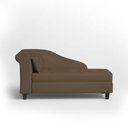 Ver imagem 1 de Recamier Diva França 1,40m Suede Marrom - Inova Decor