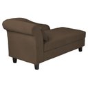 Ver imagem 2 de Recamier Diva França 1,40m Suede Marrom - Inova Decor