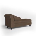 Ver imagem 5 de Recamier Diva França 1,40m Suede Marrom - Inova Decor