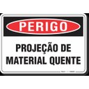 Ver imagem 1 de PLACA PERIGO PROJEÇÃO DE MATERIAL QUENTE