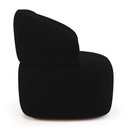 Ver imagem 7 de Poltrona Orgânica Giratória Living Glee Veludo Preto - Desk Design