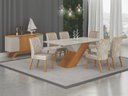 Ver imagem 1 de Sala de Jantar 6 Cadeiras Maciça 1,80x90 Ilhéus Arbo Design