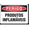 PLACA PERIGO PRODUTOS INFLAMÁVEIS - 1
