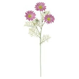 Flor Margarida Real Toque C/flocked Rosa Claro - 62cm - 3