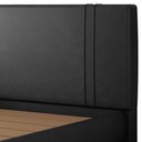 Ver imagem 7 de Cama Queen Flutuante com Cabeceira 160cm Astra S04 Couríssimo Preto - Lyam Decor